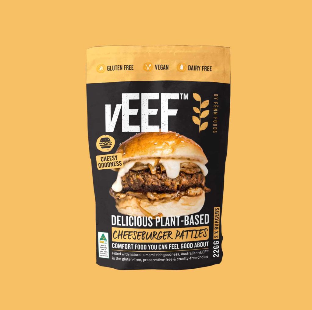 veef chicken burger packaging design