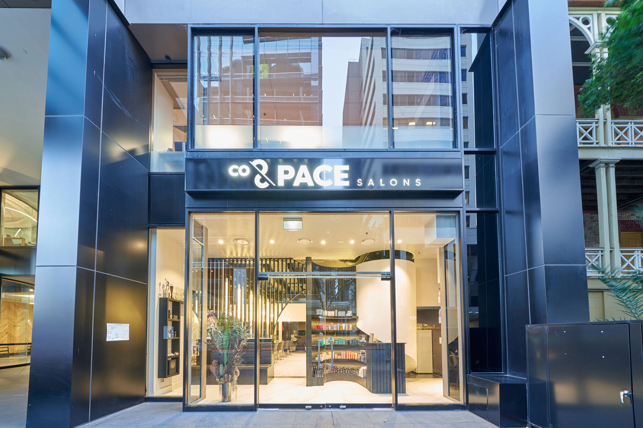 co and pace salons shop front