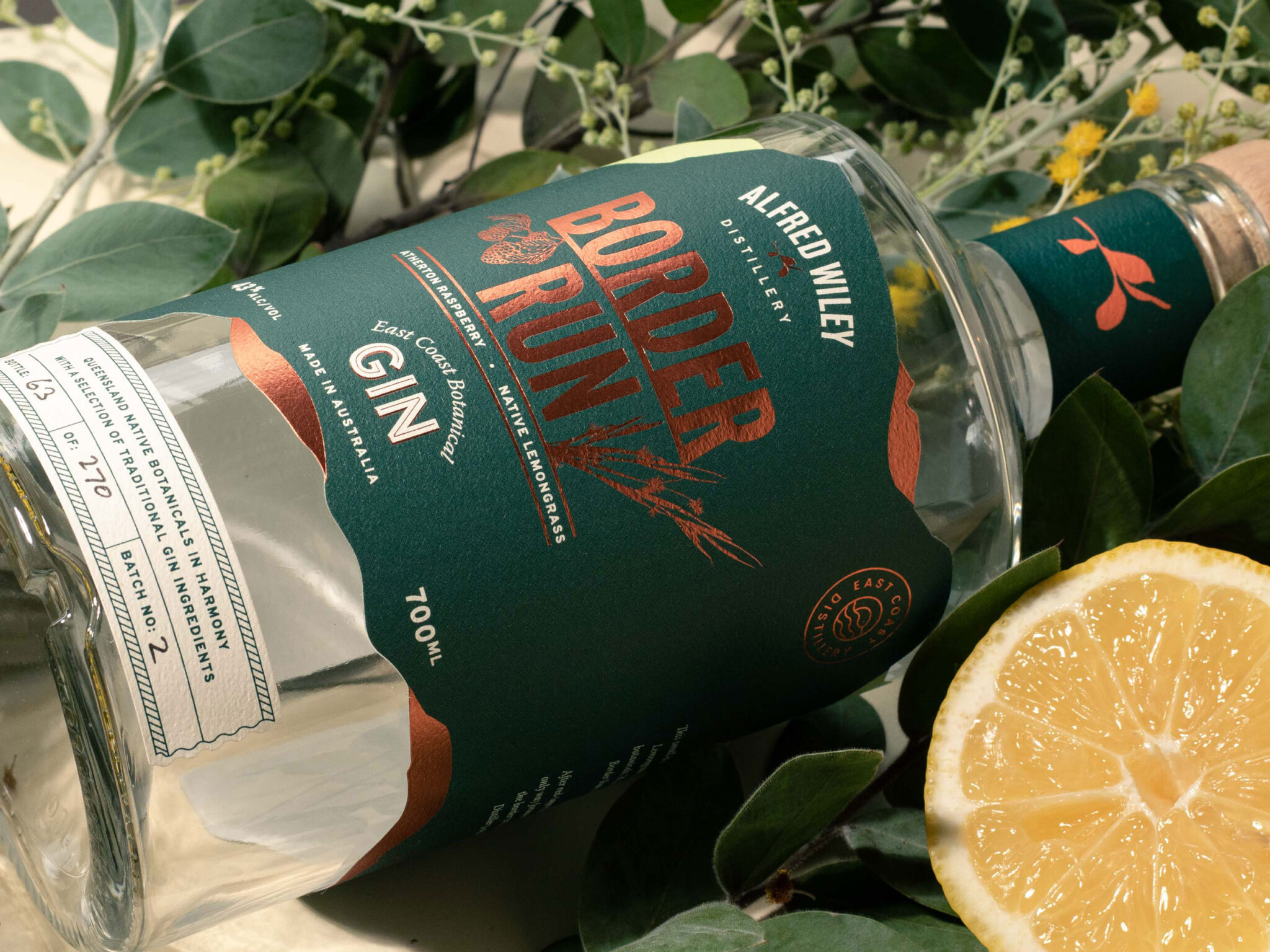 alfred wiley gin packaging design