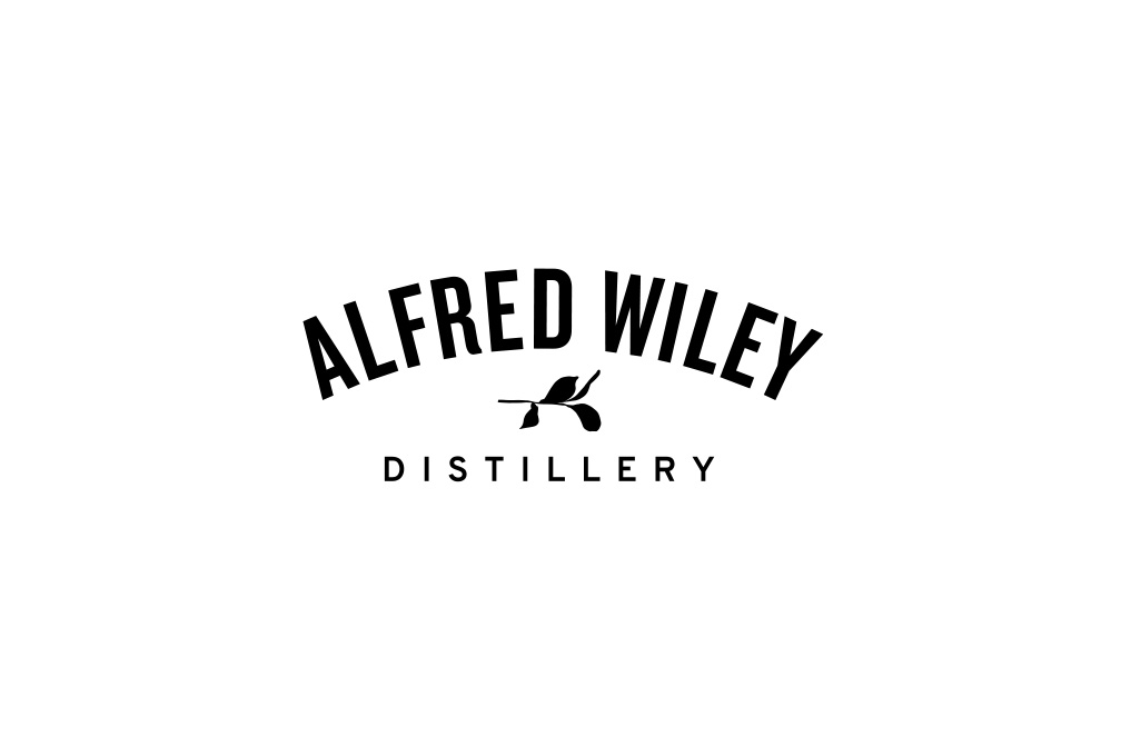 alfred wiley distillery logo design
