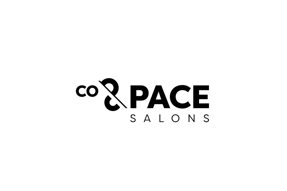 co and pace hair salons logo design