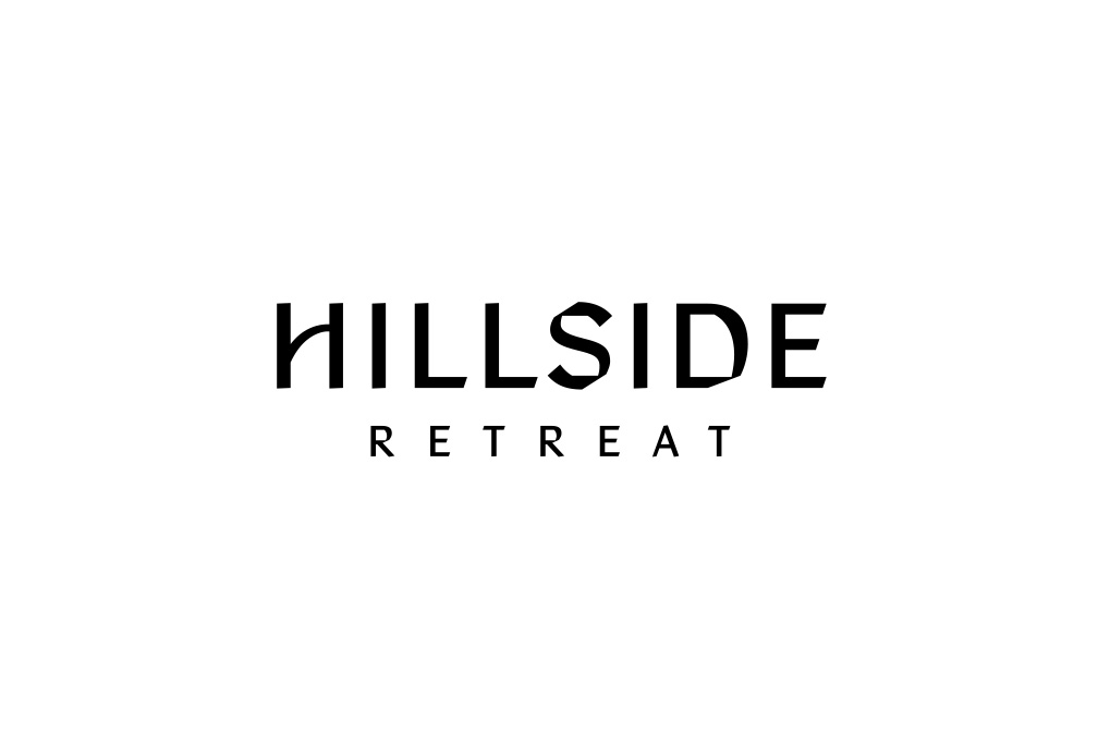 hillside retreat property development logo design