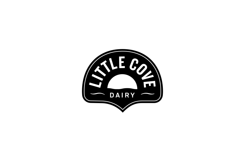 little cove dairy logo design